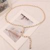 Long Thin Tassel Strap Girdle Metal Waist Link New Waist Chain Belt  for Women