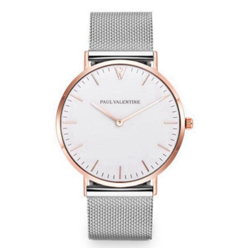 Elegant Women Fashion Gift Stainless Steel Band Analog Quartz Vintage Watch