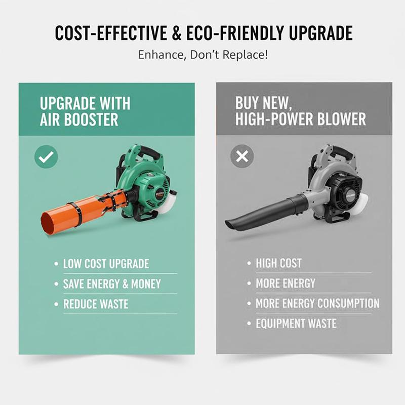 Airflow Amplifier For Leaf Blowers Gen 2, 2X Leaf Blower Air Booster, Universal Fit Compatible With Lb615/765 And 2-4 Inches