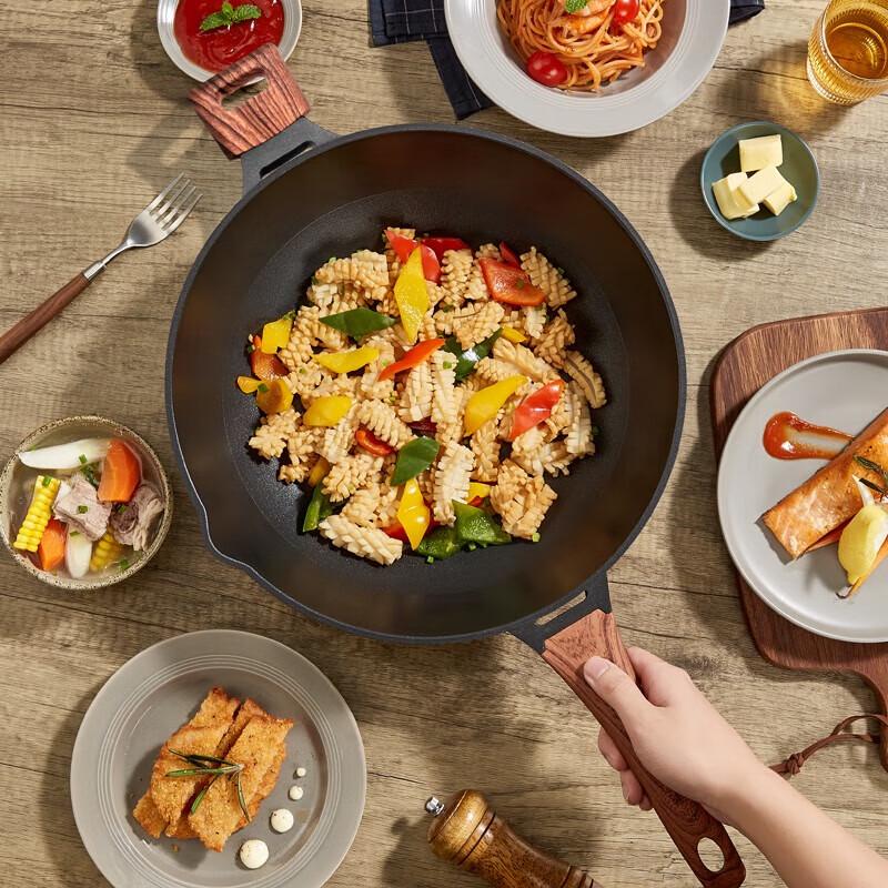 Chu Da Huang 34cm Diamond Series Non-Stick Wok 34cm