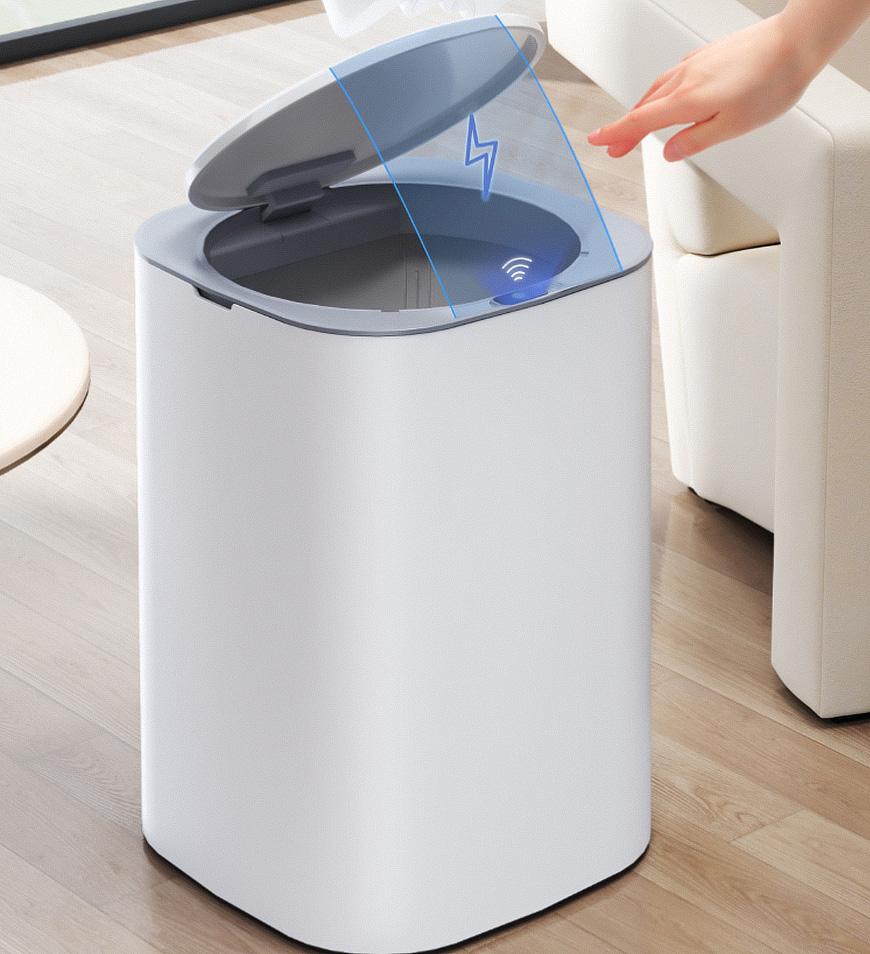 11L Light Luxury Kitchen Smart Sensor Trash Can Induction Garbage Bin Bedroom Toilet Automatic Waterproof Bucket Lid StorageTool