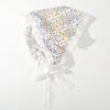 Elegant Floral Cotton Head Scarf Soft Wrap Printing Hair Scarf Vintage Lace Triangle Scarf  Beach