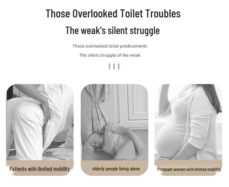 Portable Foldable Commode Chair: Non-Slip, High Load Capacity for Elderly and Pregnant Women