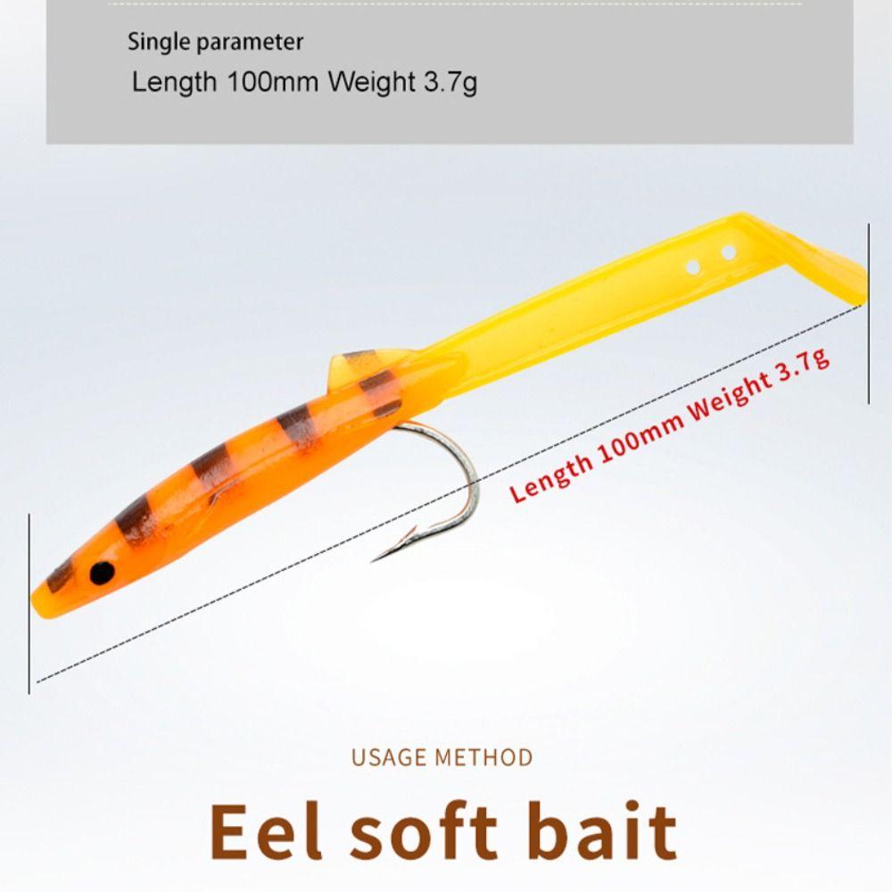 12pcs Soft Fishing Lures Mixed Color Artificial Bait Sports Silicone Bait Shad Fishing