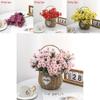 Artificial Silk Chrysanthemum Bouquet For Wedding Decor Home Office Styling