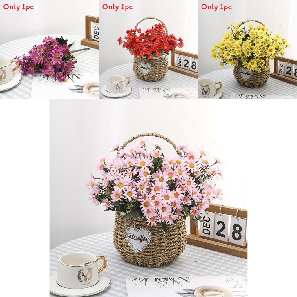 Artificial Silk Chrysanthemum Bouquet For Wedding Decor Home Office Styling