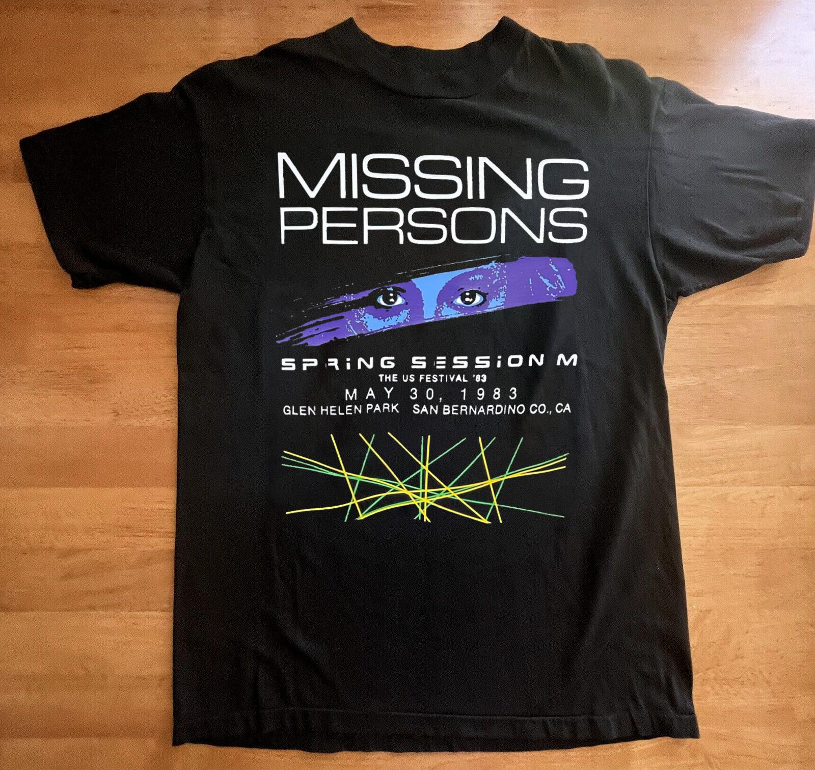 Фестивальный концерт Missing Persons США Хлопковая футболка для взрослых BT298 XL