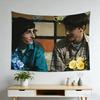 High Quality Byler Heart Floral Tapestry Reusable Durable MultiSize Flat Print Design for Dorm Bedroom Home Decoration