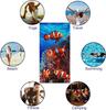 Clownfisch-Muster Strandtuch für Familie, Freunde, Geschenk Schnelltrocknend Sandfrei Für Bad, Yoga, Strand, Camping, Schwimmen, Fitnessstudio, Reisen