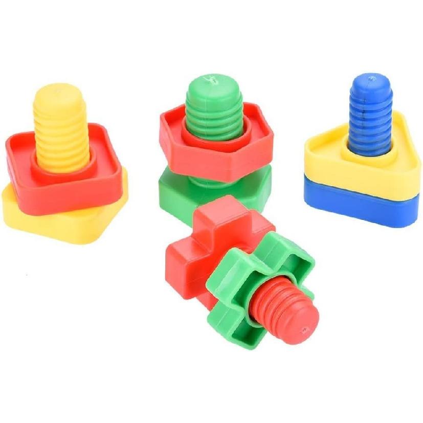4pcs Bird Intellective Toys Nuts and Bolts for Parrot Parakeet Cockatiel Conure Macaw African Grey Cockatoo Budgie Lovebird Canary Cage Part