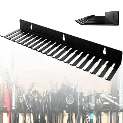Organizador de Cabos de Parede 20 Slots Suporte de Armazenamento para Estúdio Organizador de Cabos para Cabos de Guitarra/Euro Rack/Música de Computador