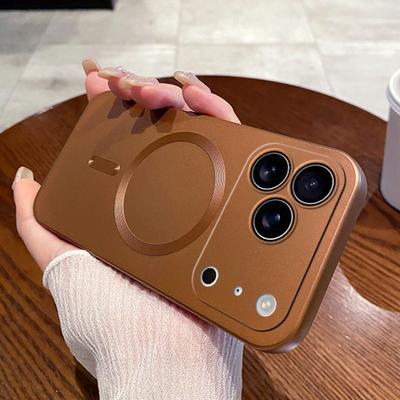 Magnetische kabellose Ladehülle, matt, für iPhone 17 Air 16 15 14 Plus 13 12 11 Pro Max XR XS X SE, stoßfest, weiche Hülle