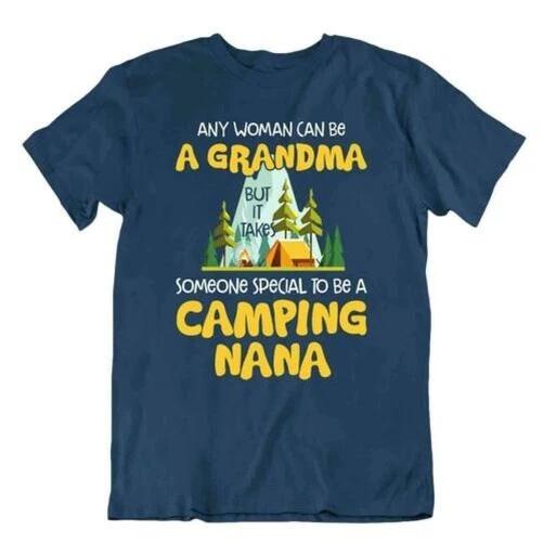 Camping Outside Trip T-Shirt Tee Gift Cool Cute Funny Outdoor Fresh Grandma Nana