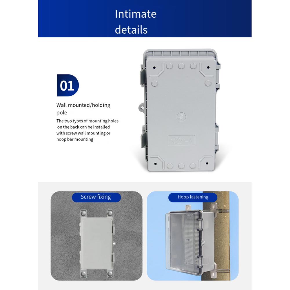 Reliable Outdoor Waterproof Box for Socket Protection Shockproof and Dustproof with Convenient Mounting Options