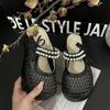 Fashion Versatile Outer Wear Casual Platform Bag Head Slippers 2025 Summer New Internet Celebrity Velcro Mary Jane Shoes