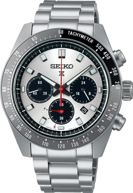 Seiko Watch Prospex SPEEDTIMER Solar Chronograph Large SBDL095 Men's Silver Watch