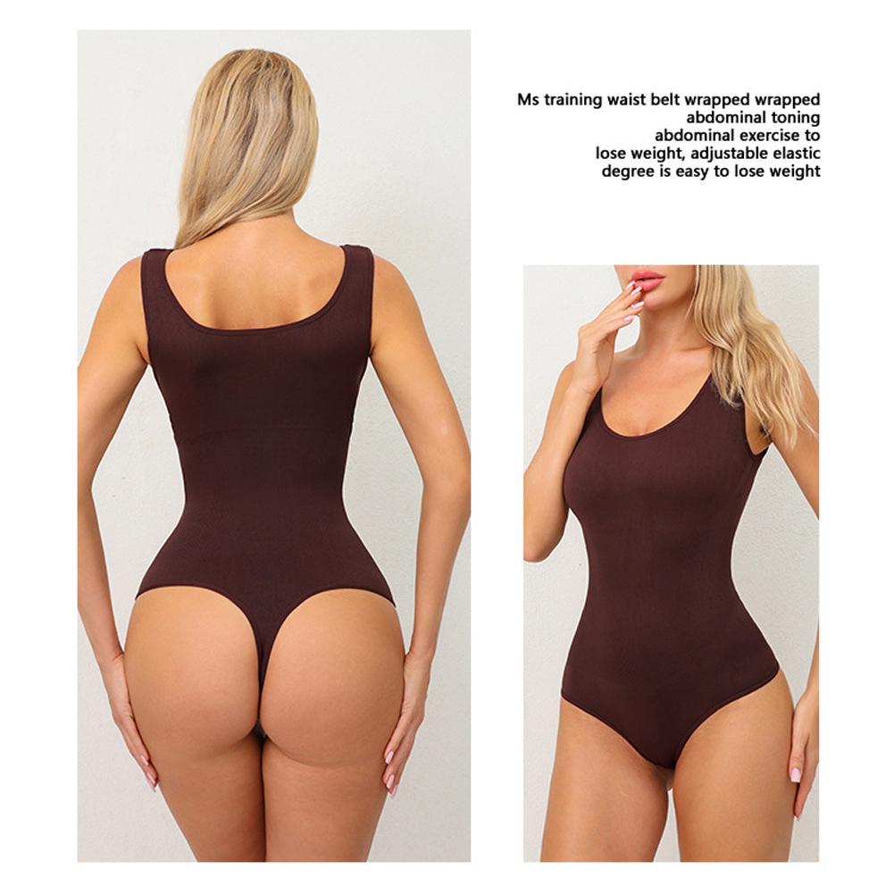 Women Seamless One-piece Bodysuit Vest Shapewear Tummy Control Hip Butt Lifter Corset Waist Trainer Sexy Thongs Female Jumpsuit Slimming Underwear