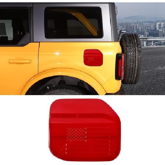 Filler Fuel Door Tank Gas Cap Cover Trim for Ford Bronco -25 Red Accessories