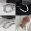Minimalist Stainless Steel Pearlstyle Bracelet For Women And Men Gift Ideas