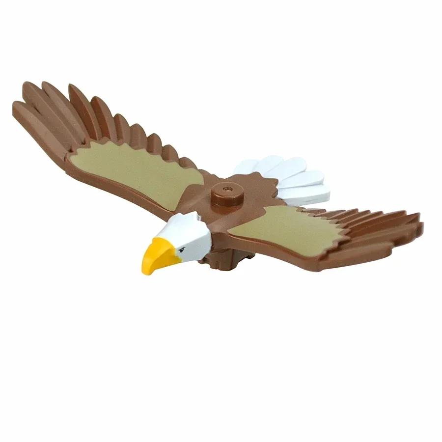 City Animal Building Block Figures Eagle Owl Goat Crocodile Dog Lion Cheetah Parrot DIY Farm Street View Accessories Bricks Gift