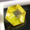 Natural Yellow Sapphire Fancy Hexagon Cut 12 Ct Fabulous Certified Gemstone