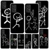 Cartoon Stickman Matchman Phone Case For Samsung Galaxy A17 A16 A15 A14 A13 A57 A56 A55 A54 A53 A37 A36 A35 A34 A33 A26 A25 A24