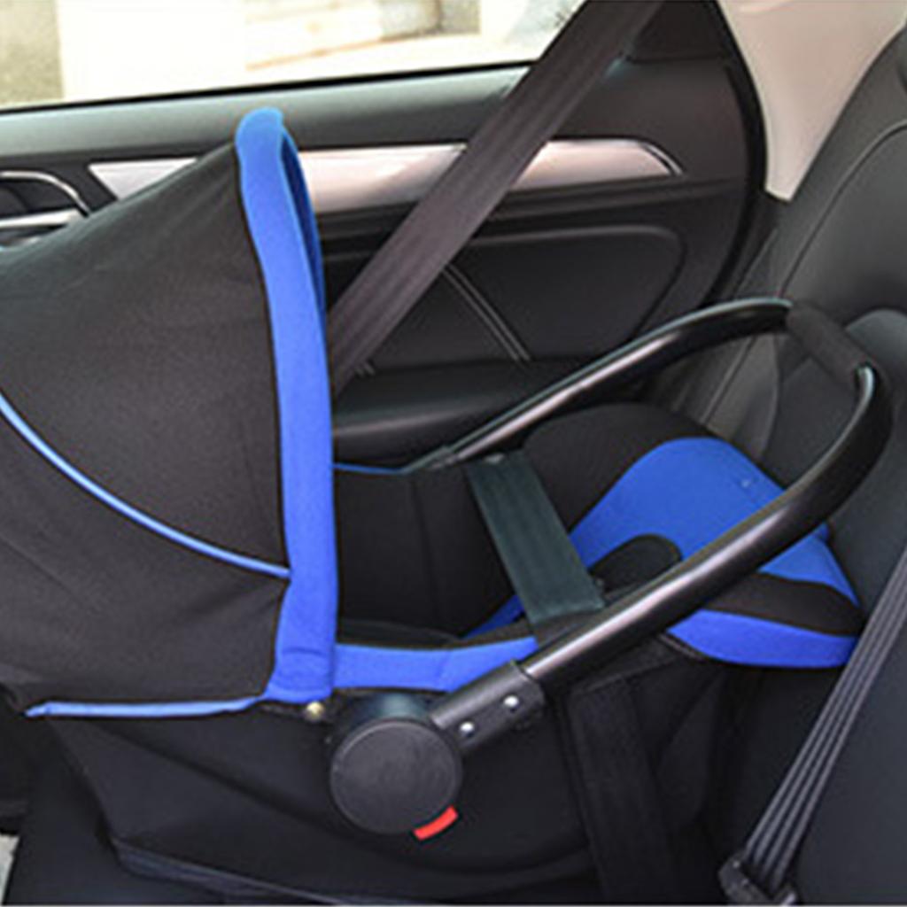 Babysicherheitssitz Korbtyp Ultraviolettbeständig Langes Verdeck Polystyrol für 0?12 Monate Blau