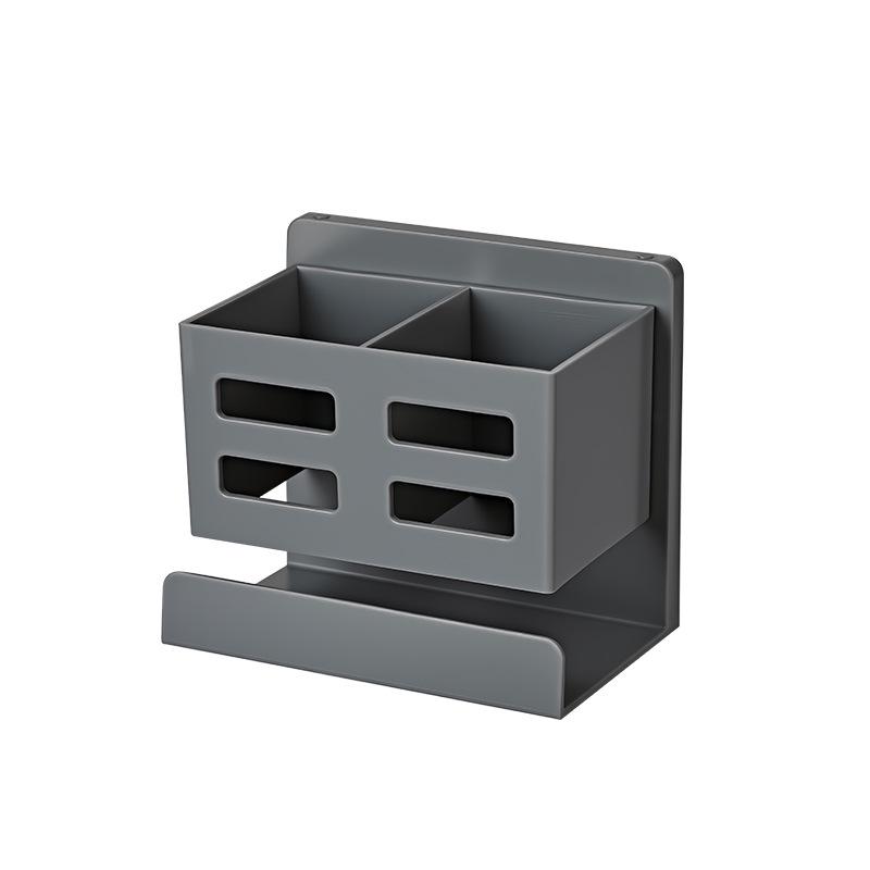 Wandmontierter Zahnbürsten- und Rasiererhalter mit Bohrerfreier Montage