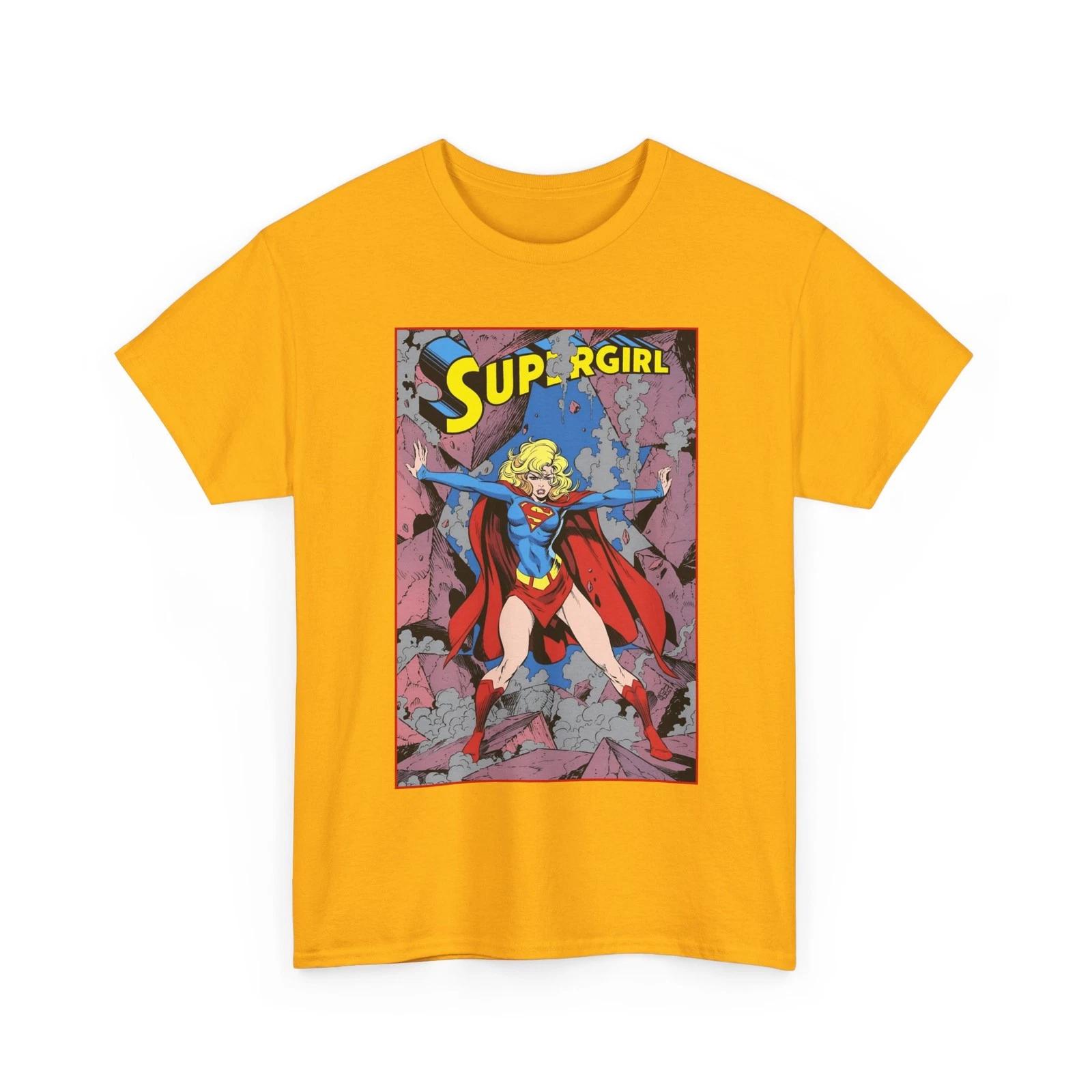 Supergirl T-Shirt Tom Grummett Art Superman Kara DC Comics Vintage-Style Tee L