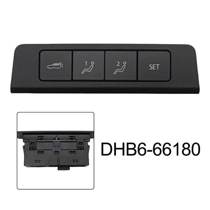 Car Interior Trunk Switch Button Replacement For Mazda 3 For CX-30 - DHB6-66180 Rear Tailgate Switch Button Black