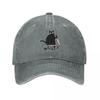 Fashion Cat What Murderous Black Cat With Knife Gift Baseball Cap for Men Women Distressed Washed Snapback Hat Fun Golf Caps Hat