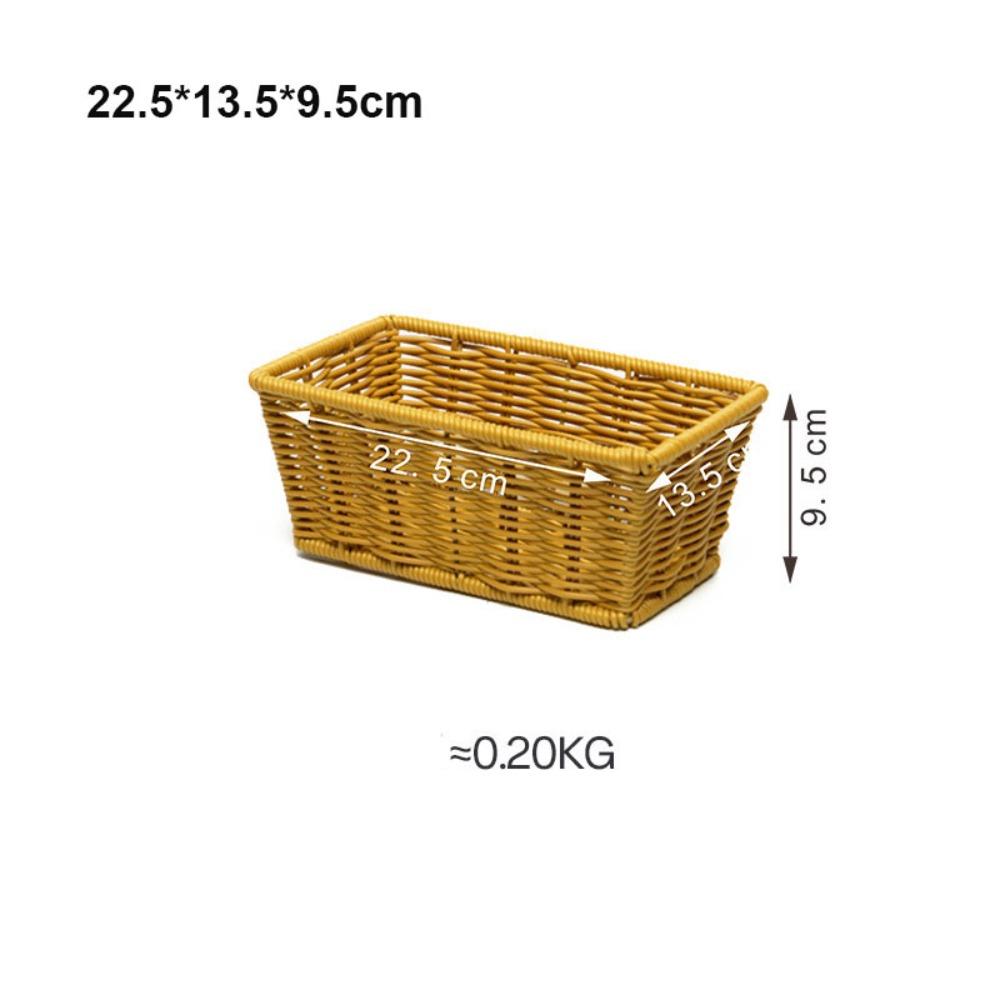 Hardness Rattan Wicker Woven Serving Baskets Handwoven 10 Styles Bread Fruit Vegetables Basket Multicolors Rattan Basket