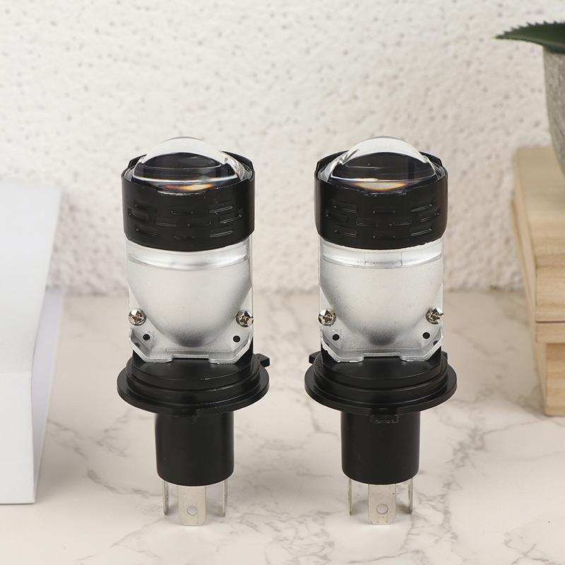 High Power H4 Led Projector Len Direct Insertion High Low Light Car Motorcycle Turbo Fan Lamp Super Bright Waterproof 1Pc