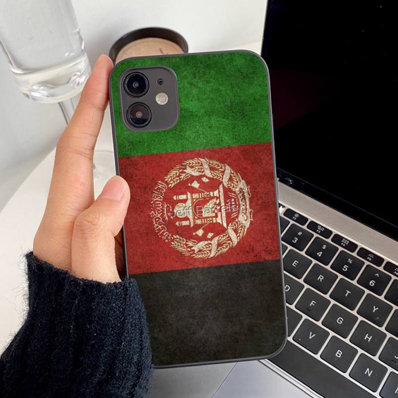 Afghan Afghanistan Flag Phone Case for Iphone 13 8 7 6S Plus X 5S SE 2020 XR 11 12 Mini Pro XS MAX