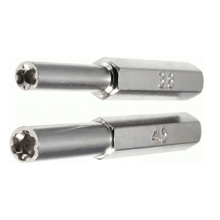 Embout tournevis Gamebit - SKYEXPERT - 3.8mm &amp; 4.5mm - Compatible consoles rétro - Haute qualité - 49 mm
