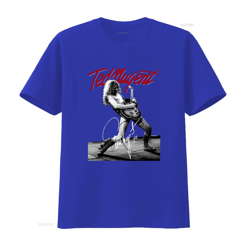 Vintage Ted Nugent Live Black For Fans All Size T Shirt Vintage Washed Breathable Graphic Slightly Versatile Streetwear Fashion