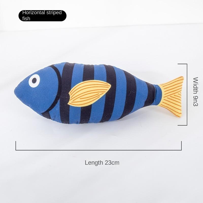 1Piece Creative Cat Toy Fish Shape Bite Resistant Catnip Cat Toy Pet Chew Toys Pet Interaction Supplies Cat Favors