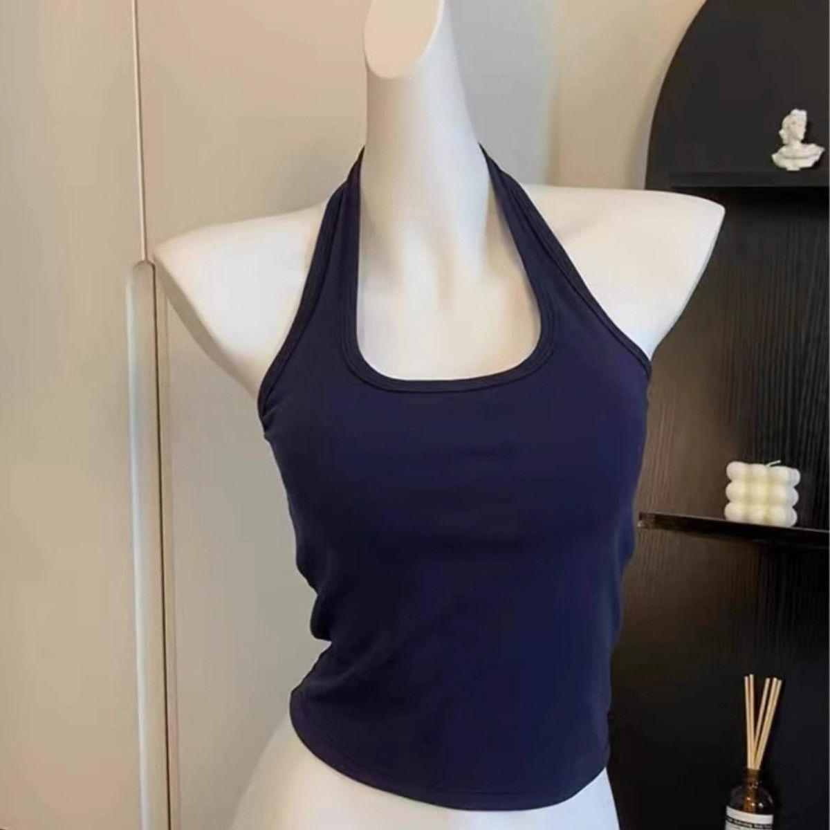 2026 Spring/Summer Women s Halter Backless Camisole Vest - Slim-Fit Sleeveless Top, Versatile Base Layer Outerwear M