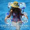 1pcs New Inflatable Water Hammock with Armrests PVC Floating Lounger Sofa for Adults Summer Print Pool Float Inflatable Lounger