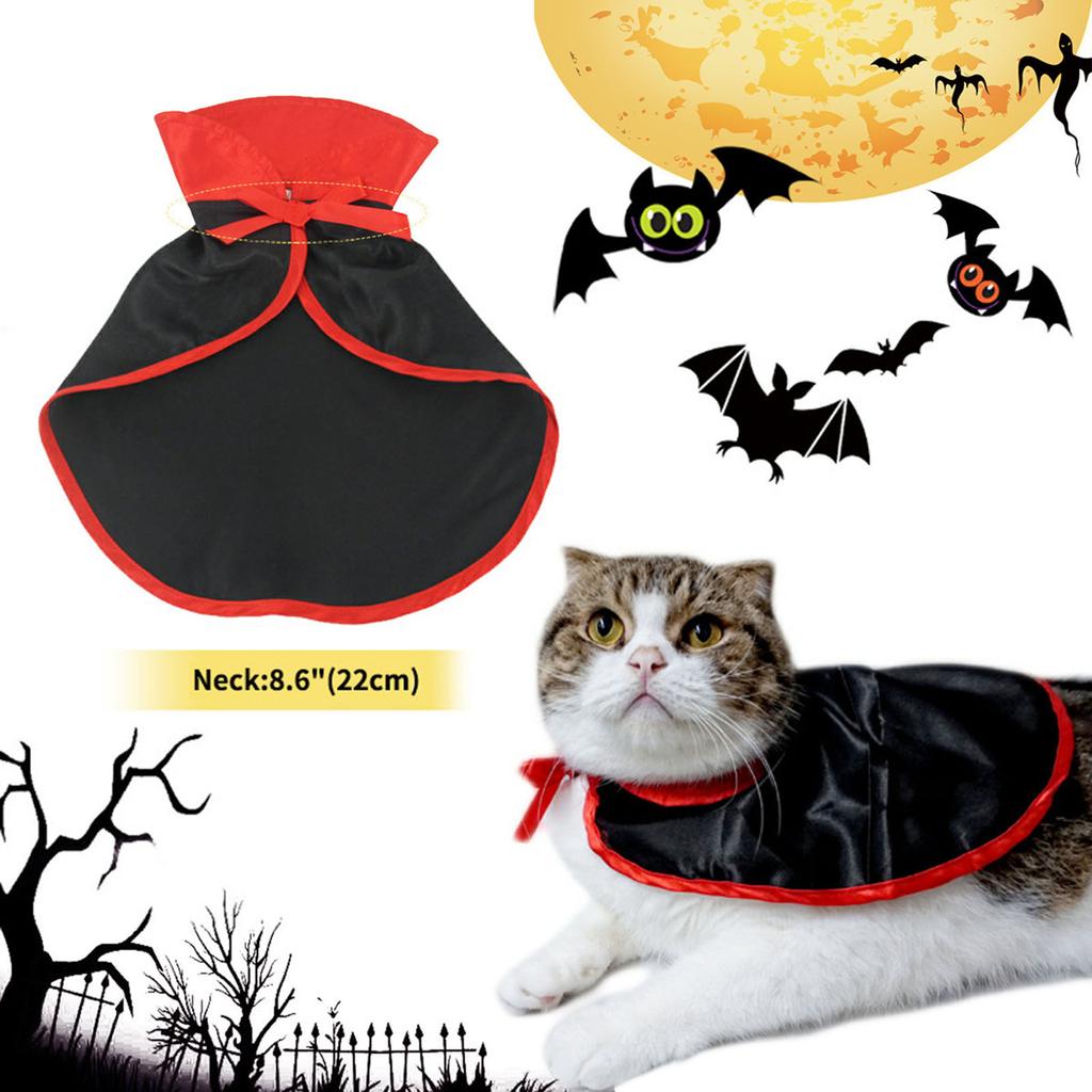Cute Witch Hat Vampire Costume for Dogs Pet Holiday Accessories Photo Props Suitable Cats and Dogs
