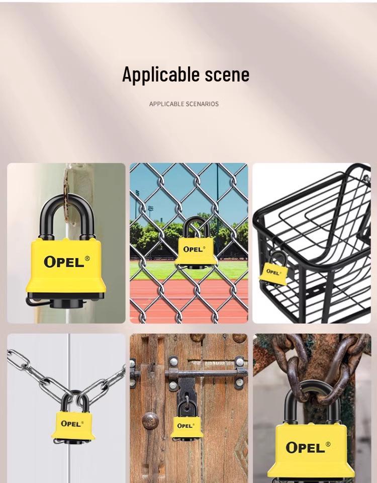 Univerzální vodotěsný protizlodějský visací zámek - Nerezový, odolný proti vypáčení, pro domácnost a bránu