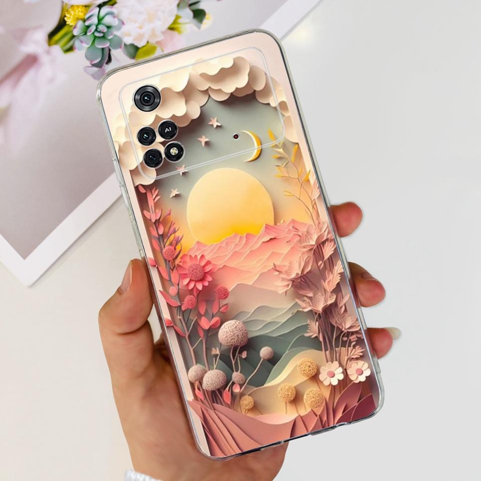Soft Silicone Back Cover For Xiaomi Poco M4 Pro 4G 5G Case Transparent Cool Style Dragon Cartoon Pattern Poco X4 GT X4 Pro 5G