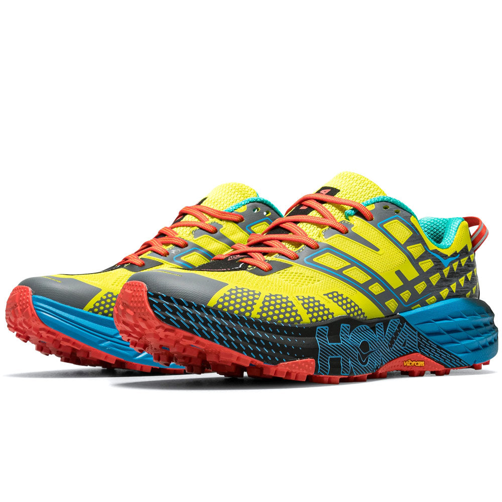 HOKA Speedgoat 2 Low Citrus Blue Unisex Sneakers Yellow Hoka-Citrus Hoka-Blue 1162710-HSH