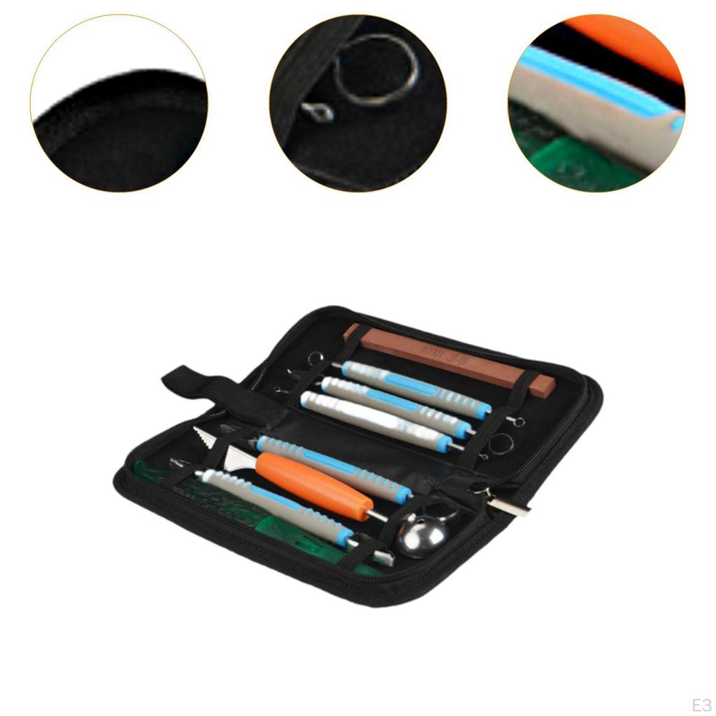 9 Pieces Fruit Carving Tool with Carrying Case for Beginners Student Kitchen Orange