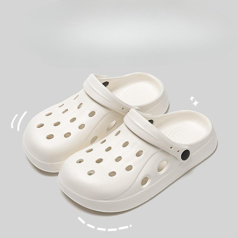 

Клоги, Уличная обувь, Толстоподошвенная Нескользящая Новая Уличная Обувь, Пляжные Шлепанцы, Головные платки Fits 37-38 белый