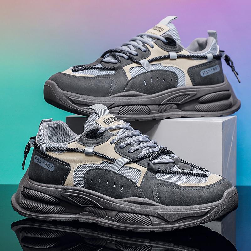 Fashion Fashion Men Sneakers Spring Breathable Comfort Air Cushion Running Shoes Outdoor Non Slip Wear-resistant Walking Shoe Zapatillas
