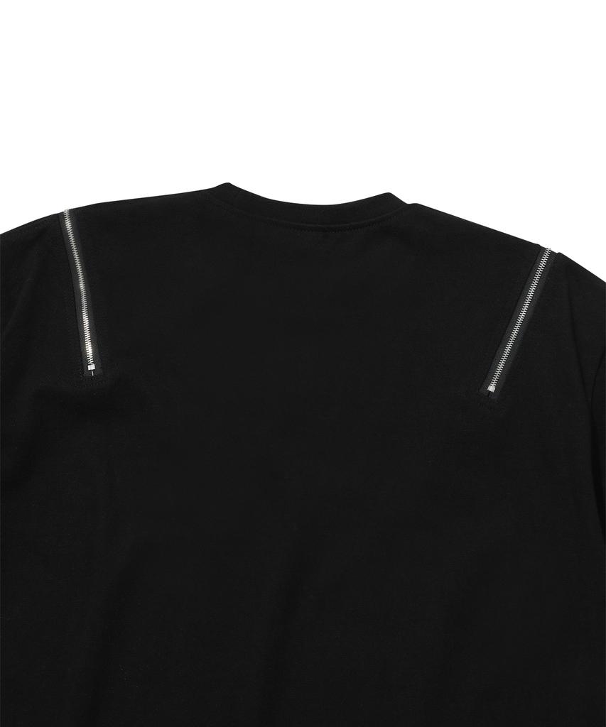 EPISODE UNTITLED Double Zipper T-Shirt_Black