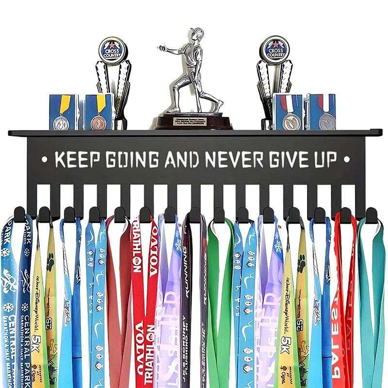 Medaillen-Ausstellungsregal Metall Medaillenaufhänger Halter Wandmontiert Große Kapazität Auszeichnungshalter Für Rennen Fußball Basketball Sport Karate