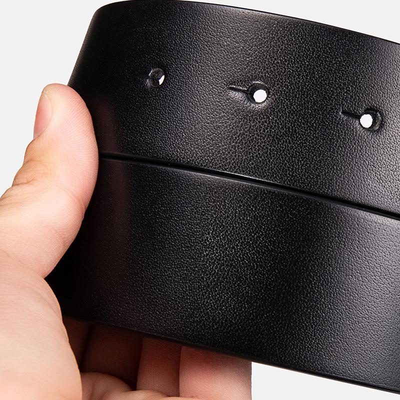 Vegetable Tanned Leather Belt Strip Belt Men's Head Layer Cowhide Headless Belt Business Belt Hanging Belt