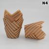 50Pcs/Sets Tulip Muffin Cupcake Paper Cups Oilproof Cupcakes Liners Baking Cake Box Cake Decorating Diy Tools Muffin Wrap Cases